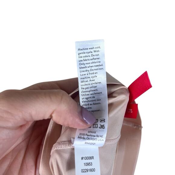 Spanx Shapewear Shaping Shorts Seamless Compression Biker Layering Nude Large - Picture 6 of 7